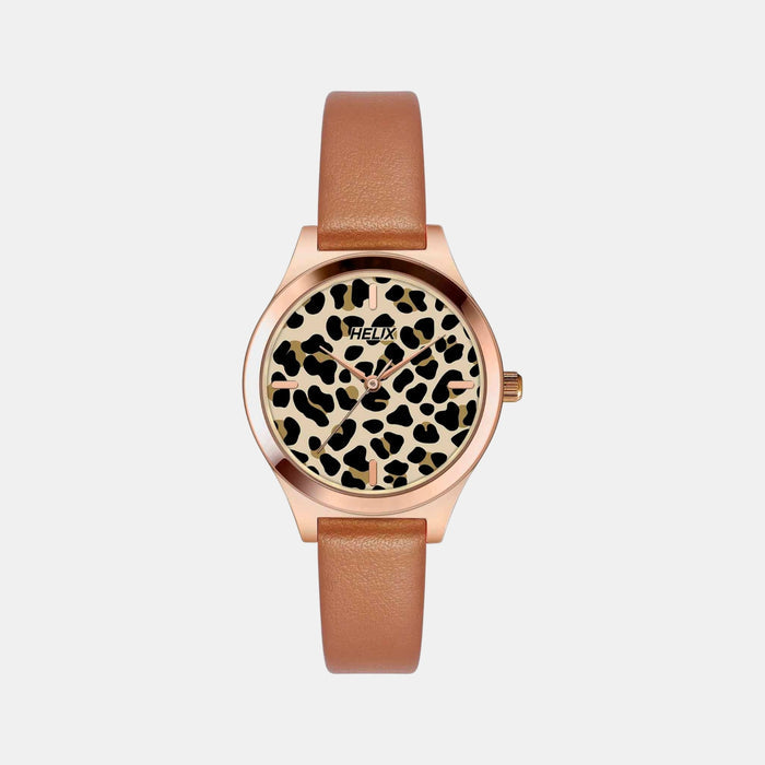 Women Quartz Multicolour Dial Analog Leather Watch TW049HL12