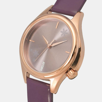 Helix Leather Purple watch