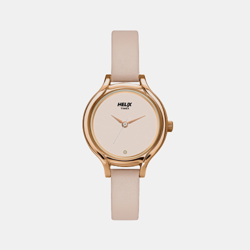 Helix Round Rose Gold Analog watch