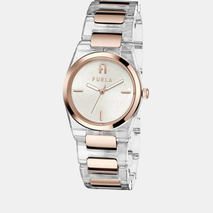 Women Quartz Silver Dial Analog Stainless Steel Watch WW00028004L3