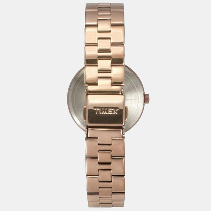 Women Quartz White Dial Analog Stainless Steel Watch TWEL16602
