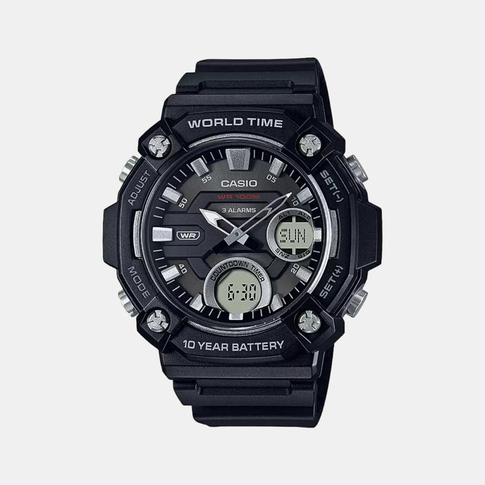 Casio Round Grey Analog-Digital watch