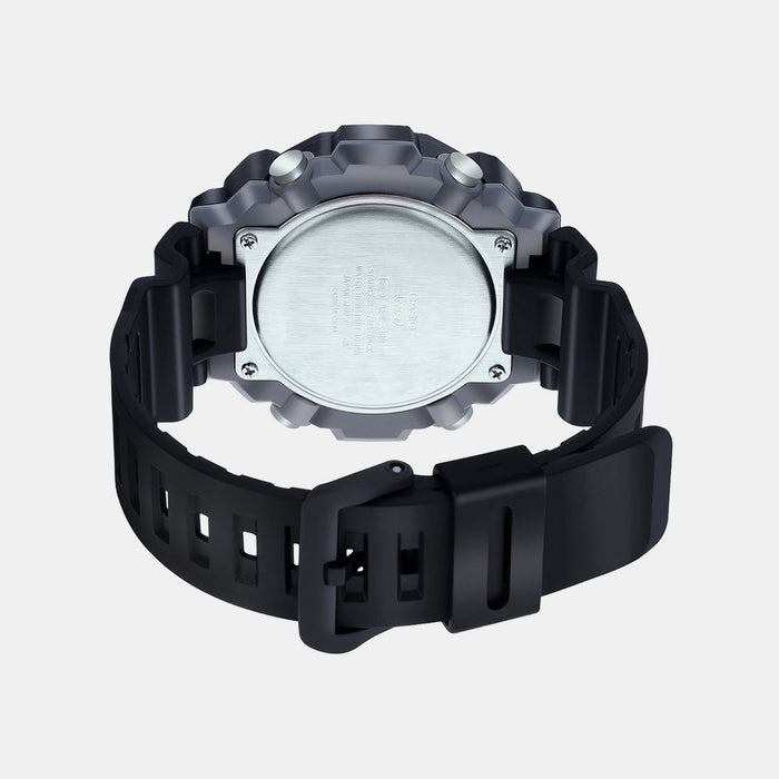 Youth Men Quartz Black Dial Analog-Digital Resin Watch AD262