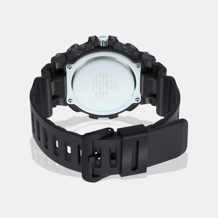 Youth Men Quartz Black Dial Analog Resin Watch AD265