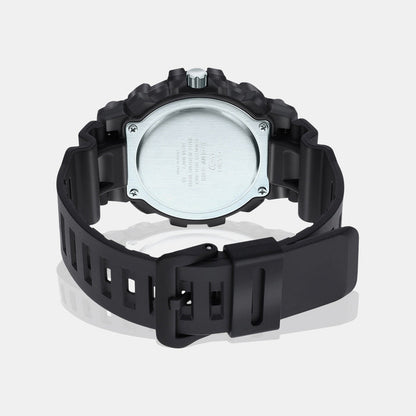 Youth Men Quartz Black Dial Analog Resin Watch AD265