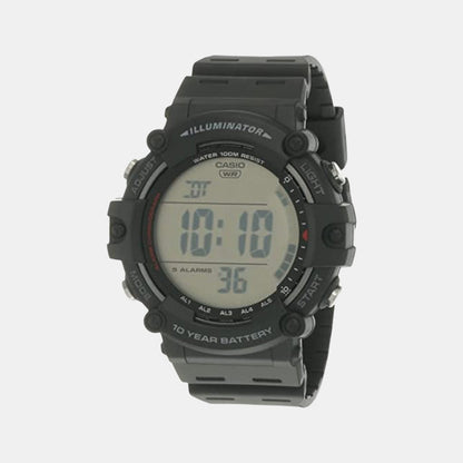 Youth Men Quartz Black Dial Digital Resin Watch D218