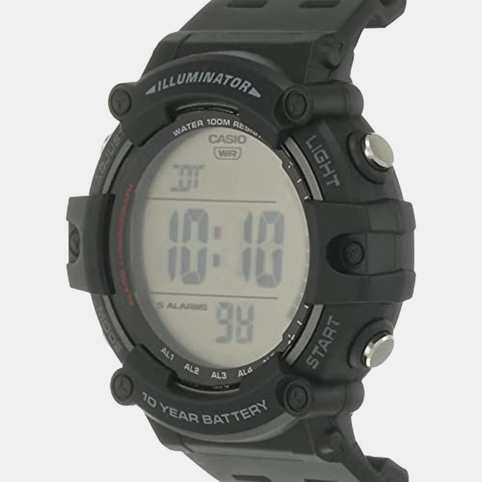 Youth Men Quartz Black Dial Digital Resin Watch D218