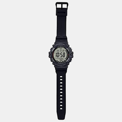 Youth Men Quartz Black Dial Digital Resin Watch D218
