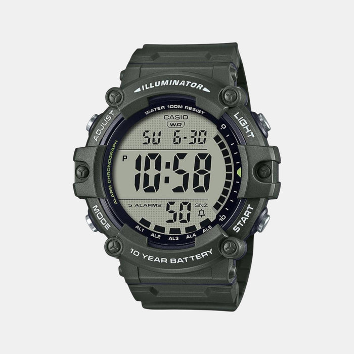 Youth Men Quartz Black Dial Digital Resin Watch D276
