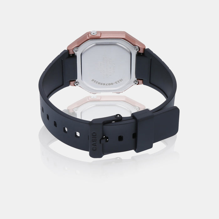 Youth Unisex Quartz Rose Gold Dial Digital Resin Watch I113