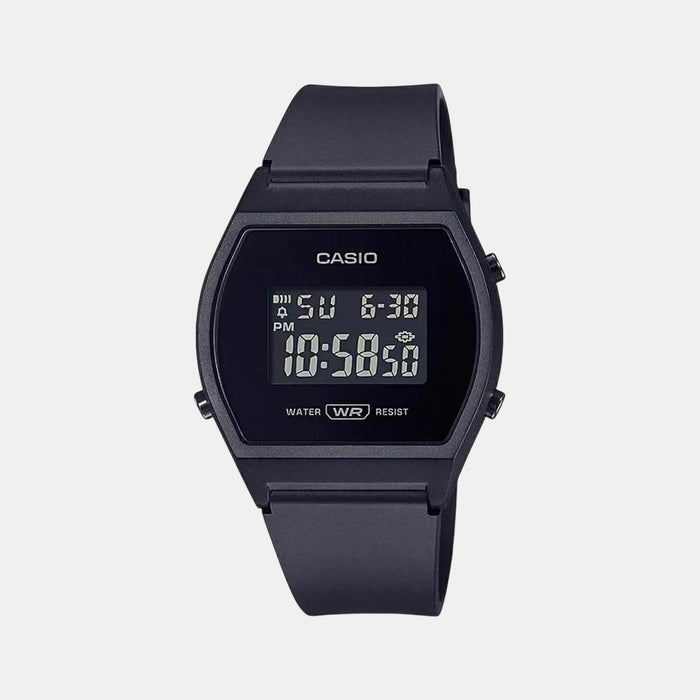 Youth Women Quartz Black Dial Digital Resin Watch D215