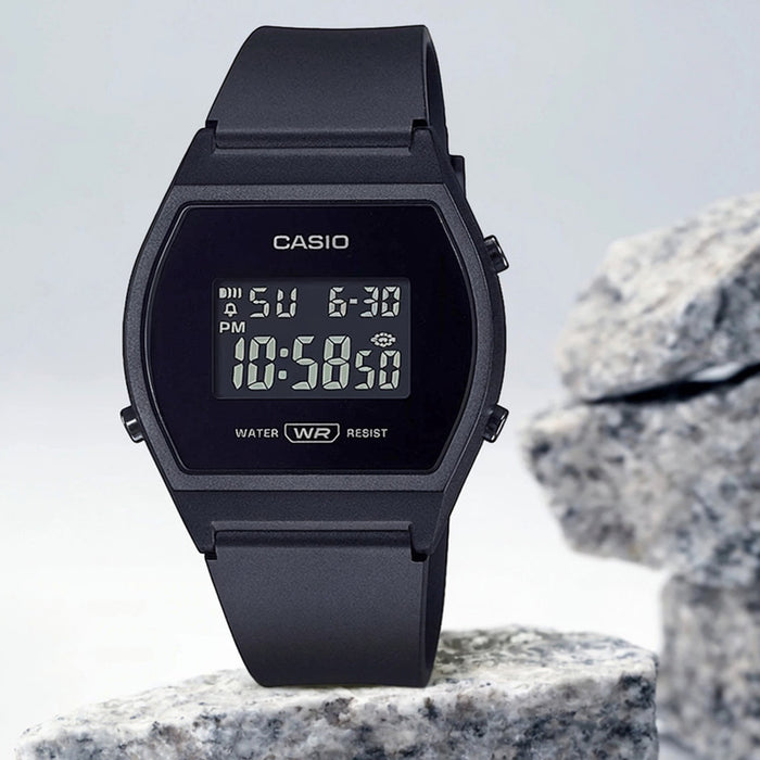 Youth Women Quartz Black Dial Digital Resin Watch D215