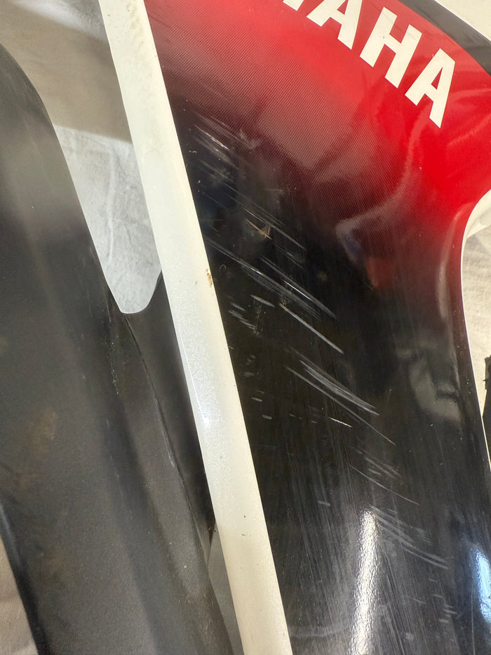 YZFR3 Right Mid Cowl Fairing Red/White